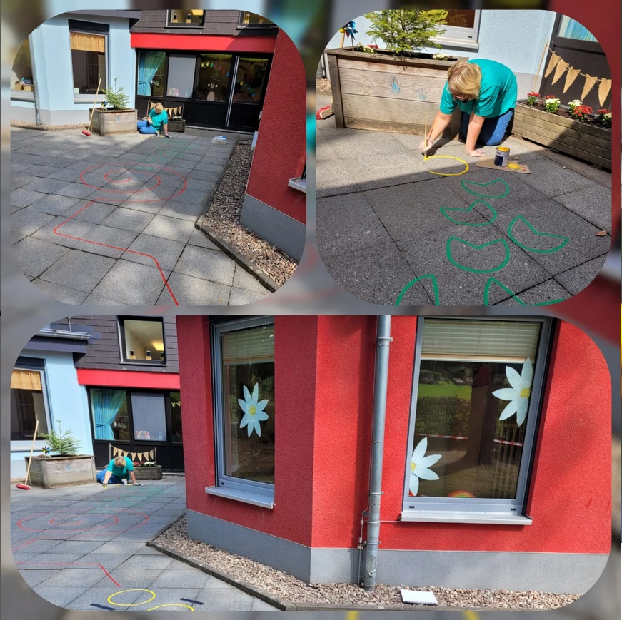 Farbe für Hüpfekästchen